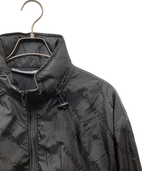 ALEXANDER WANG（アレキサンダー・ワン）ALEXANDER WANG (アレキサンダー・ワン) ロゴ総柄 ナイロンジャケット ブラック サイズ:Sの古着・服飾アイテム