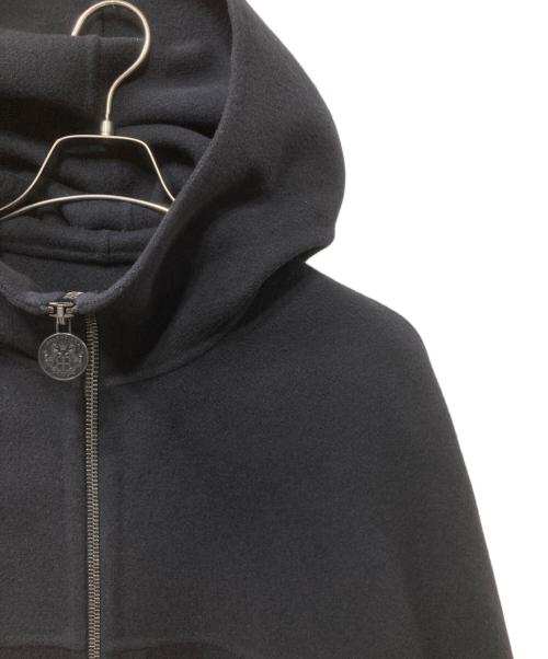 BALENCIAGA（バレンシアガ）BALENCIAGA (バレンシアガ) ウールフーデッドジップアップコート ネイビー サイズ:46の古着・服飾アイテム