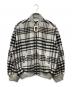 J.W.ANDERSON（ジェイダブリューアンダーソン）の古着「チェックボンバージャケット」｜ホワイト×ブラック