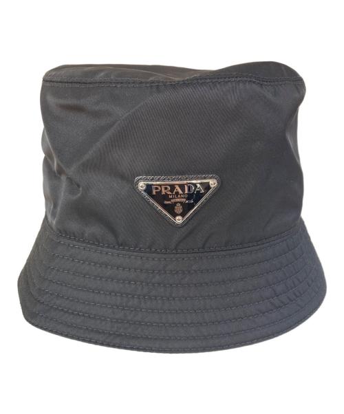 PRADA（プラダ）PRADA (プラダ) リ ナイロン バケットハット ブラック サイズ:XLの古着・服飾アイテム
