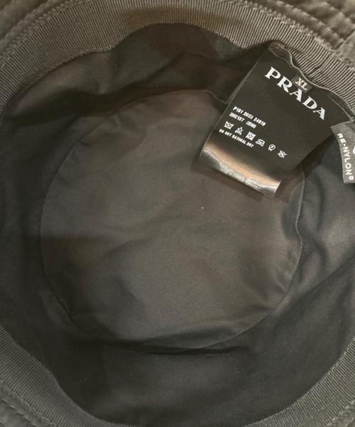 PRADA（プラダ）PRADA (プラダ) リ ナイロン バケットハット ブラック サイズ:XLの古着・服飾アイテム