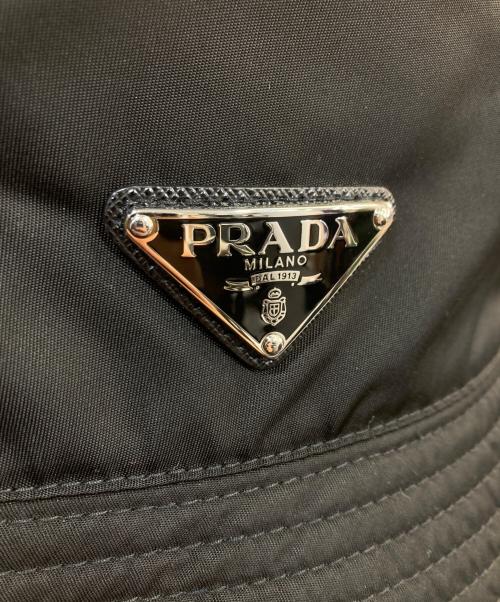 PRADA（プラダ）PRADA (プラダ) リ ナイロン バケットハット ブラック サイズ:XLの古着・服飾アイテム