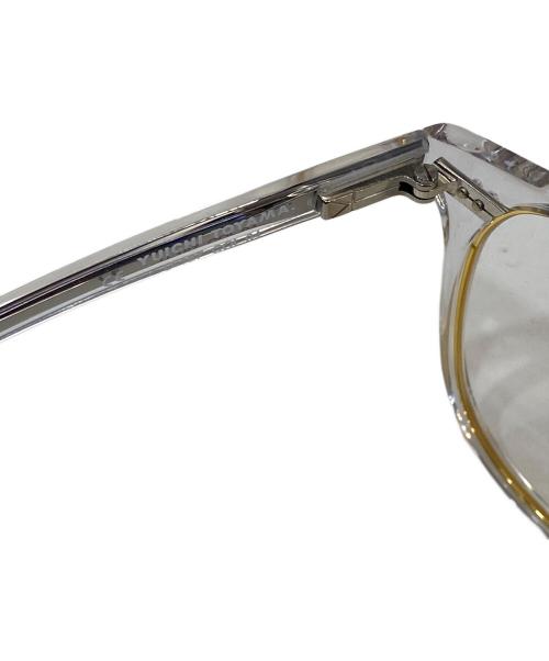 YUICHI TOYAMA（ユウイチトヤマ）YUICHI TOYAMA (ユウイチトヤマ) 眼鏡 クリア×ゴールドの古着・服飾アイテム