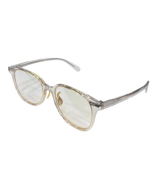 YUICHI TOYAMA（ユウイチトヤマ）YUICHI TOYAMA (ユウイチトヤマ) 眼鏡 クリア×ゴールドの古着・服飾アイテム