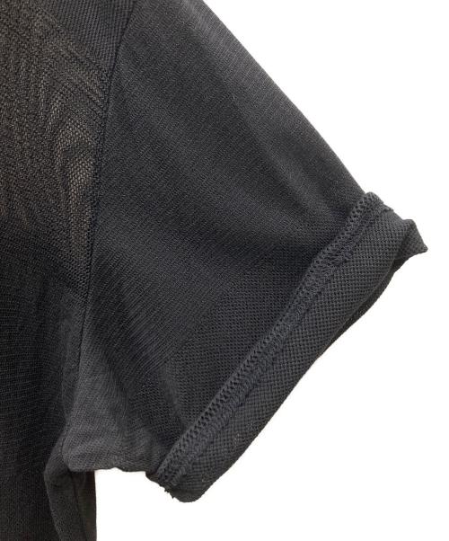 LIMI feu（リミフゥ）LIMI feu (リミフゥ) MESH STRIPE DESIGN NECK OP ワンピース ブラック サイズ:SIZE 2の古着・服飾アイテム