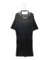 LIMI feu (リミフゥ) MESH STRIPE DESIGN NECK OP ワンピース ブラック サイズ:SIZE 2：12000円