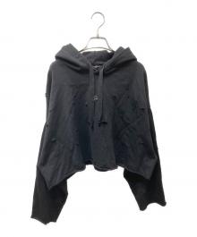 DOLCE & GABBANA（ドルチェ＆ガッバーナ）の古着「クラッシュDGロゴ パーカー」｜ブラック