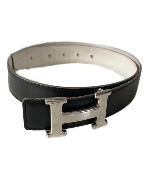 HERMES（エルメス）HERMES (エルメス) H リバーシブル レザーベルト ブラックの古着・服飾アイテム