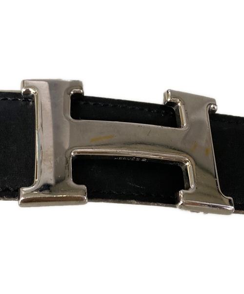 HERMES（エルメス）HERMES (エルメス) H リバーシブル レザーベルト ブラックの古着・服飾アイテム