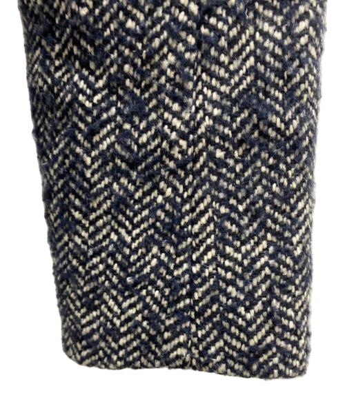 HERNO（ヘルノ）HERNO (ヘルノ) ダウンライナー付きチェスターコート ブラック×ネイビー サイズ:48の古着・服飾アイテム