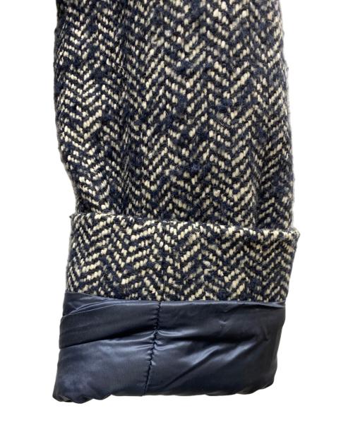 HERNO（ヘルノ）HERNO (ヘルノ) ダウンライナー付きチェスターコート ブラック×ネイビー サイズ:48の古着・服飾アイテム