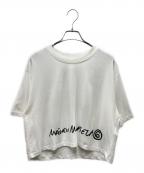 MM6 Maison Margielaエムエムシックスメゾンマルジェラ）の古着「プリントTシャツ」｜ホワイト