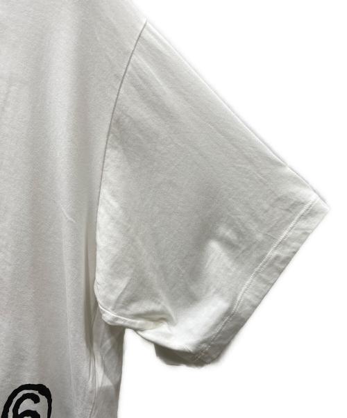 MM6 Maison Margiela（エムエムシックスメゾンマルジェラ）MM6 Maison Margiela (エムエムシックスメゾンマルジェラ) プリントTシャツ ホワイト サイズ:SIZE XSの古着・服飾アイテム