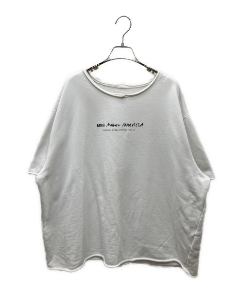 MM6 Maison Margiela（エムエムシックスメゾンマルジェラ）MM6 Maison Margiela (エムエムシックスメゾンマルジェラ) 半袖スウェット ホワイト サイズ:XLの古着・服飾アイテム