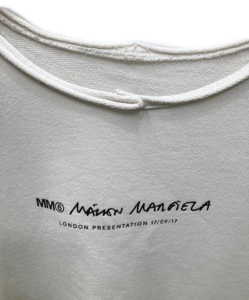 MM6 Maison Margiela（エムエムシックスメゾンマルジェラ）MM6 Maison Margiela (エムエムシックスメゾンマルジェラ) 半袖スウェット ホワイト サイズ:XLの古着・服飾アイテム