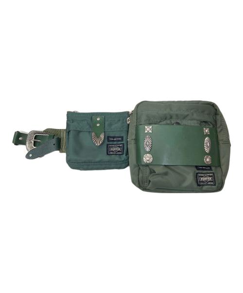 TOGA ARCHIVES（トーガアーカイブス）TOGA ARCHIVES (トーガアーカイブス) PORTER (ポーター) ウエスト ベルト バッグ グリーンの古着・服飾アイテム
