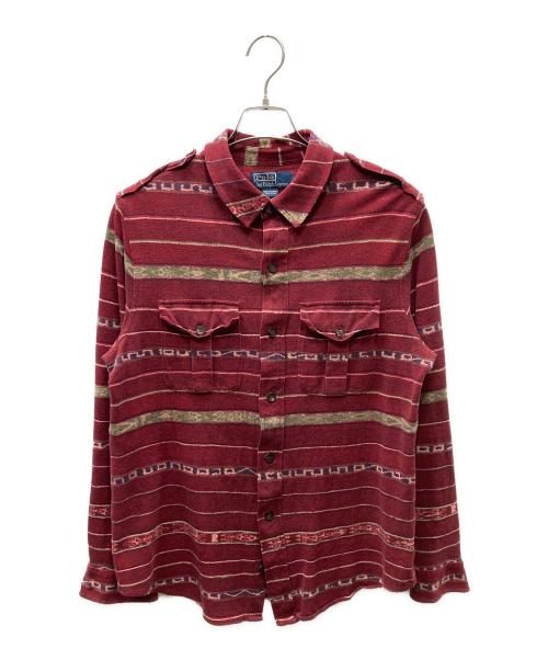 POLO RALPH LAUREN（ポロ・ラルフローレン）POLO RALPH LAUREN (ポロ・ラルフローレン) 90s ネイティブシャツ レッド サイズ:SIZE Lの古着・服飾アイテム