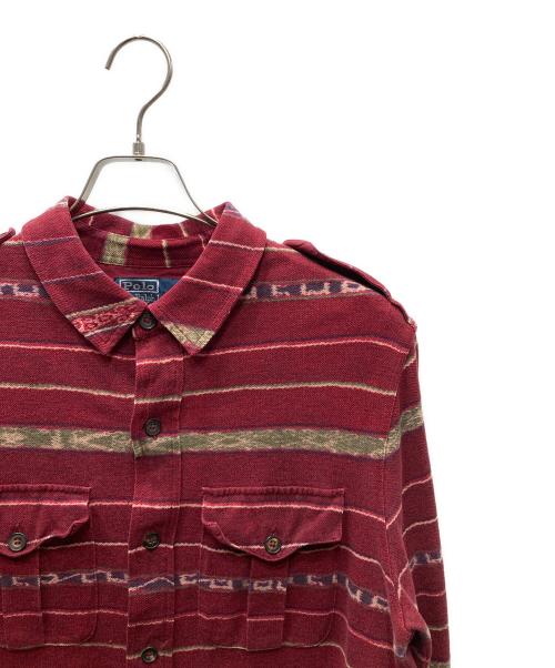 POLO RALPH LAUREN（ポロ・ラルフローレン）POLO RALPH LAUREN (ポロ・ラルフローレン) 90s ネイティブシャツ レッド サイズ:SIZE Lの古着・服飾アイテム
