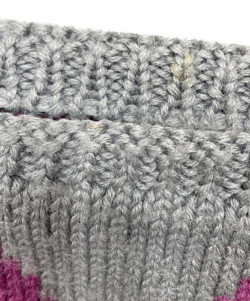 LOUIS VUITTON（ルイ ヴィトン）LOUIS VUITTON (ルイ ヴィトン) スヌードマフラー スヌードグランフロア グレー×パープルの古着・服飾アイテム