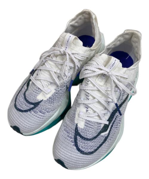 NIKE（ナイキ）NIKE (ナイキ) ズームアルファフライ ネクスト% 2 スニーカー ホワイト×ブルー サイズ:23の古着・服飾アイテム