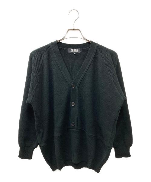 BLACK COMME des GARCONS（ブラックコムデギャルソン）BLACK COMME des GARCONS (ブラックコムデギャルソン) アクリルカーディガン ブラック サイズ:Lの古着・服飾アイテム