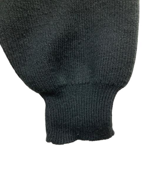 BLACK COMME des GARCONS（ブラックコムデギャルソン）BLACK COMME des GARCONS (ブラックコムデギャルソン) アクリルカーディガン ブラック サイズ:Lの古着・服飾アイテム