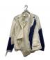 Y's（ワイズ）の古着「LINEN/COTTON ASYMMETRIC JACKET アシンメトリージャケット」｜ベージュ×ネイビー