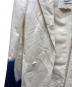 中古・古着 Y's (ワイズ) LINEN/COTTON ASYMMETRIC JACKET アシンメトリージャケット ベージュ×ネイビー サイズ:2：35000円