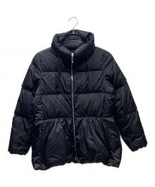 ANAYI（アナイ）の古着「ソロサテンペプラムダウンコート」｜ブラック