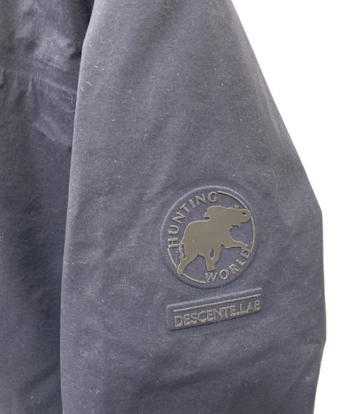 HUNTING WORLD（ハンティングワールド）HUNTING WORLD (ハンティングワールド) ALTERNATELY WAVE DOWN HOODED JACKET ダウンジャケット ブラック サイズ:Lの古着・服飾アイテム