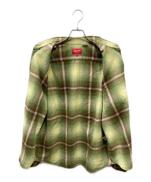 SUPREME（シュプリーム）Supreme (シュプリーム) Shadow Plaid Flannel Shirt ネルシャツ グリーン サイズ:Mの古着・服飾アイテム
