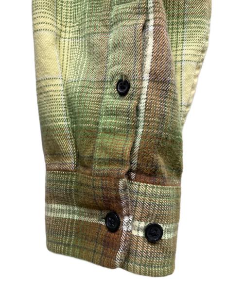 SUPREME（シュプリーム）Supreme (シュプリーム) Shadow Plaid Flannel Shirt ネルシャツ グリーン サイズ:Mの古着・服飾アイテム