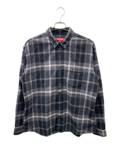SUPREME（シュプリーム）Supreme (シュプリーム) Plaid Flannel Shirt ネルシャツ ブラック サイズ:Mの古着・服飾アイテム