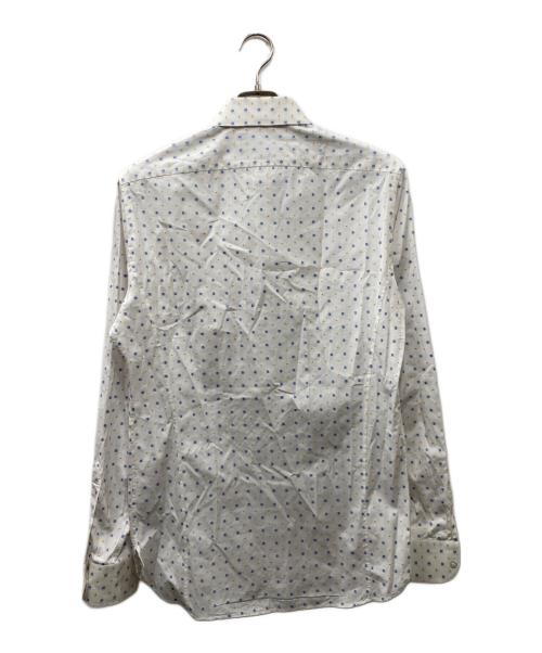 GUCCI（グッチ）GUCCI (グッチ) ステッチデザイン長袖シャツ ホワイト サイズ:39の古着・服飾アイテム