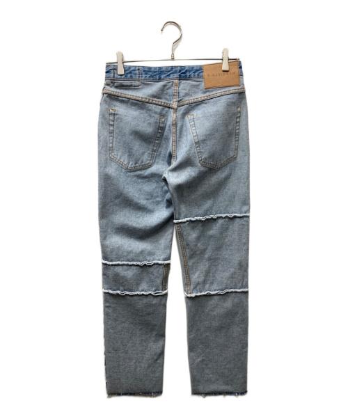 MM6 Maison Margiela（エムエムシックスメゾンマルジェラ）MM6 Maison Margiela (エムエムシックスメゾンマルジェラ) インサイドアウトデニムパンツ インディゴ サイズ:40の古着・服飾アイテム