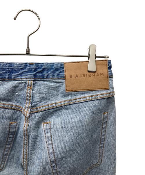 MM6 Maison Margiela（エムエムシックスメゾンマルジェラ）MM6 Maison Margiela (エムエムシックスメゾンマルジェラ) インサイドアウトデニムパンツ インディゴ サイズ:40の古着・服飾アイテム