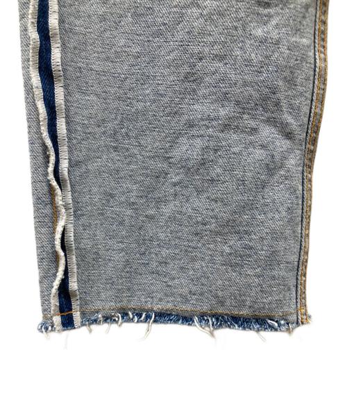 MM6 Maison Margiela（エムエムシックスメゾンマルジェラ）MM6 Maison Margiela (エムエムシックスメゾンマルジェラ) インサイドアウトデニムパンツ インディゴ サイズ:40の古着・服飾アイテム