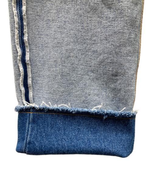 MM6 Maison Margiela（エムエムシックスメゾンマルジェラ）MM6 Maison Margiela (エムエムシックスメゾンマルジェラ) インサイドアウトデニムパンツ インディゴ サイズ:40の古着・服飾アイテム