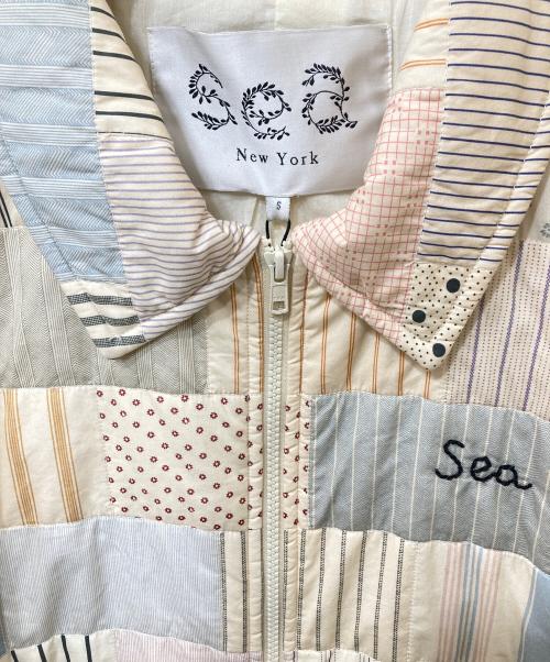 sea NEW YORK（シー ニューヨーク）Sea NEW YORK (シー ニューヨーク) パッチワークキルティングジャケット ベージュ サイズ:SIZE Sの古着・服飾アイテム