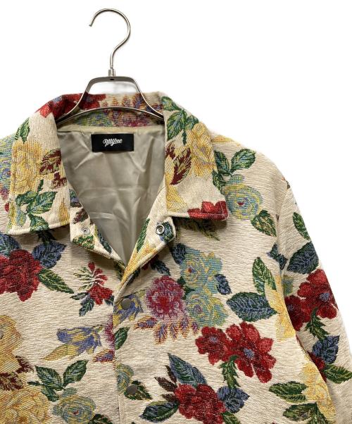 myne（マイン）MYNE (マイン) Flower Gobelin Jacket ジャケット ベージュ サイズ:Ｌの古着・服飾アイテム