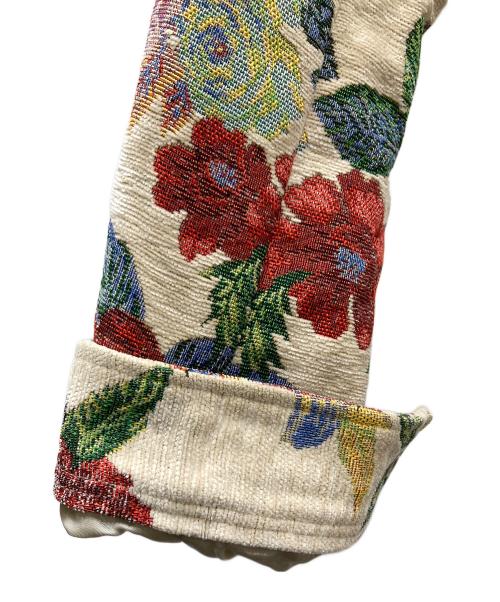 myne（マイン）MYNE (マイン) Flower Gobelin Jacket ジャケット ベージュ サイズ:Ｌの古着・服飾アイテム