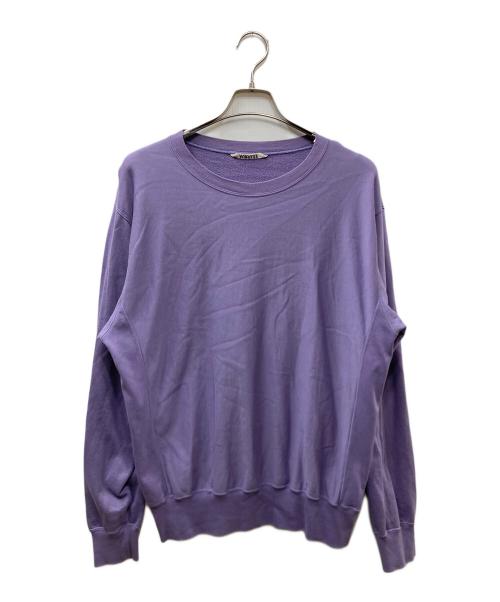 AURALEE（オーラリー）AURALEE (オーラリー) ELASTIC HIGH GAUGE SWEAT P/O スウェット パープル サイズ:SIZE5の古着・服飾アイテム