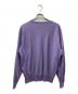 AURALEE (オーラリー) ELASTIC HIGH GAUGE SWEAT P/O スウェット パープル サイズ:SIZE5：11000円