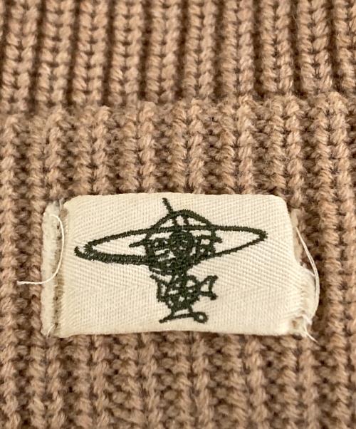 Vivienne Westwood（ヴィヴィアンウエストウッド）Vivienne Westwood (ヴィヴィアンウエストウッド) ニットキャップ ベージュの古着・服飾アイテム