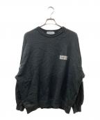 COOTIE PRODUCTIONSクーティープロダクツ）の古着「Jersey Jacquard Sleeve Crew スウェット」｜ブラック