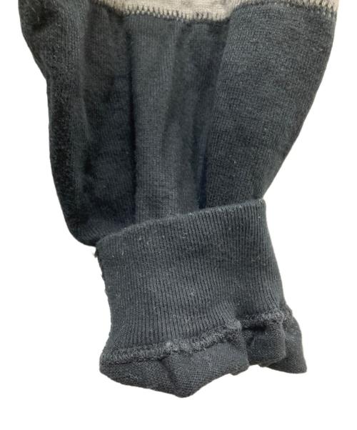 COOTIE PRODUCTIONS（クーティープロダクツ）COOTIE PRODUCTIONS (クーティープロダクツ) Jersey Jacquard Sleeve Crew スウェット ブラック サイズ:Mの古着・服飾アイテム