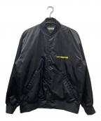 COOTIE PRODUCTIONSクーティープロダクツ）の古着「Nylon SatinStadium Jacket スタジャン」｜ブラック