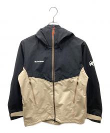 MAMMUT（マムート）の古着「クレーターハードシェルフーデットジャケット」｜ブラック