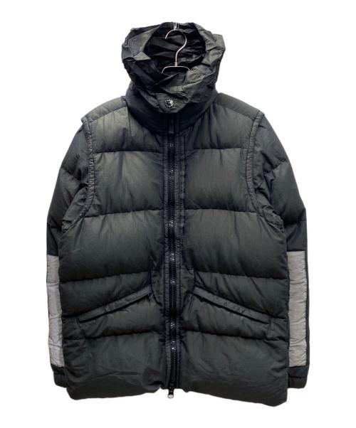 STONE ISLAND（ストーンアイランド）STONE ISLAND (ストーンアイランド) COTTON METAL WATRO コットンメタル ワトロ 2WAYダウンジャケット ブラック サイズ:Mの古着・服飾アイテム