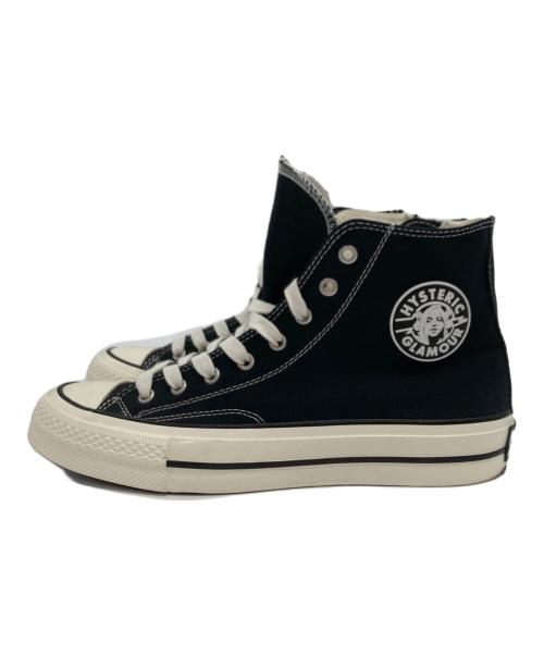 Hysteric Glamour（ヒステリックグラマー）Hysteric Glamour (ヒステリックグラマー) サイドジップ ハイカットスニーカー ブラック サイズ:26の古着・服飾アイテム